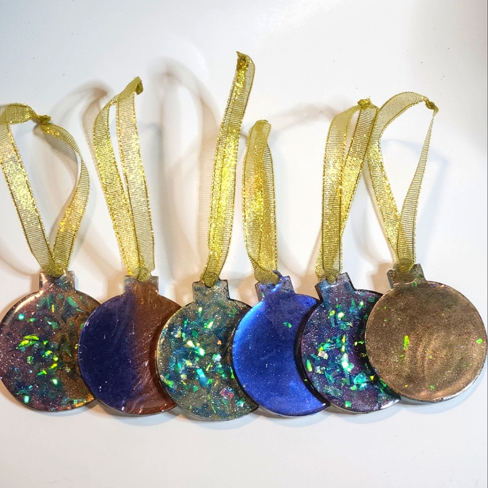Custom Made Christmas Tree Decorations Set of 6